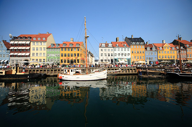 Nyhavn. Nyhavn i K�benhavn; ; K�benhavn; Danmark; ; ; Storby, huse, ejendomme, beboelsesejendom, gader, veje, kanaler