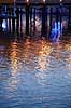 Reflektioner. Lys reflekteres i b�lger p� vandoverfladen  Sorrento Italien Europa  farve, farver, stemninger, stemning, br�nding, b�lger, romantik, vand
