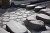 Pompeii. Gade med brosten i Pompeii  Pompeji / Pompei / Pompeii / Napoli / Campania Italien Europa  Ark�ologi, vulkaner, vulkanudbrud, pyroplastisk flow, pyroplasma, Vesuvius, Vesuv, naturkatastrofer, turistsev�rdigheder, sev�rdigheder, turisme, Romerriget, romerne, ruiner, ruinbyer