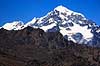 Andes Bjergene. Cordillera Vilcabamba - Udsigt fra n�r inca ruinen Phuyupatamarca p� Inca Trail'et. ( Scan af KOL1827 )   Andes Bjergene Peru Sydamerika  Bjerge