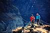 Annapurna Sanctuary. Trekkere i Annapurna Sanctuary i 4000 meters h�jde, Nepal ( Scan af KOL1462 )   Himalaya bjergene Nepal Asien  Trek, trekking, bjergvandring, bjergvandrere