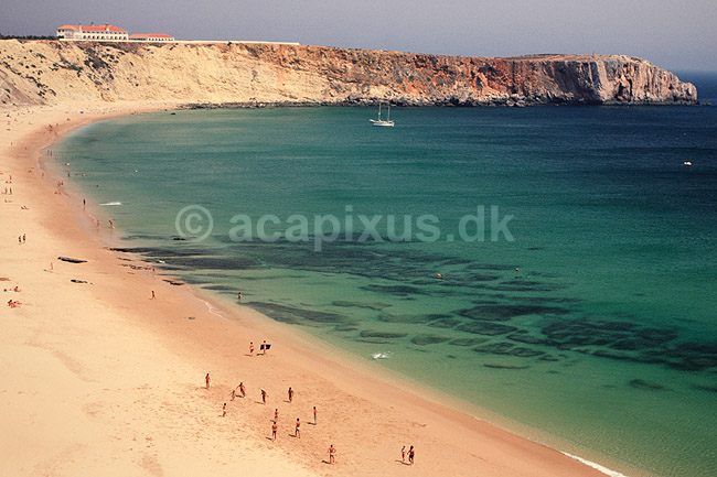Algarvekysten. Algarvekysten ved Sagres ( Scan af KOL84 ) ; ; Sagres; Portugal; ; ; Turisme, badeferie, badeliv, strand, sommerferie