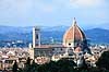 Firenze. Udsigt over Firenze med Duomo'en set fra Piazzale Michelangelo ( Scan af KOL7876 )   Firenze / Toscana Italien   Duomo, domkirke, domkirker