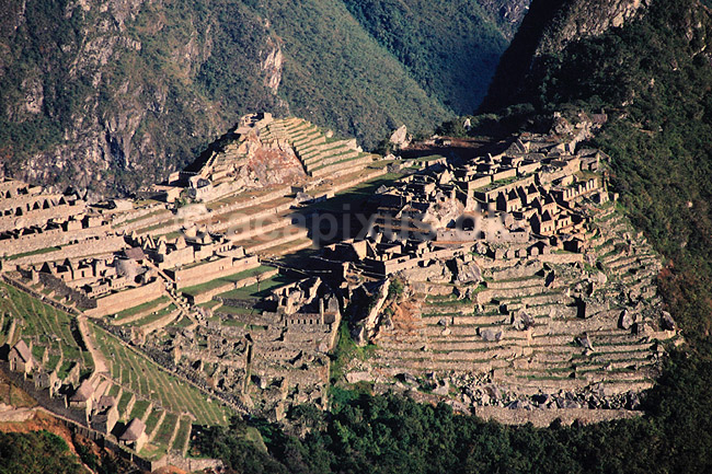 Machu Picchu. Machu Picchu - Set fra Intipuncu ( Scan af KOL1929 ) ; ; Machu Picchu; Peru; Sydamerika; ; Inca, inka, inkaer, incaer