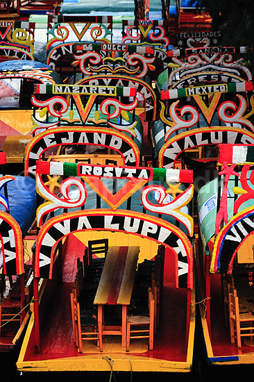 Xochimilco. Turb�de i Xochimilco's kanaler ( Scan af KOL6813 ) ; ; Xochimilco; Mexico; Nordamerika; ; 