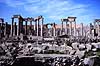 Dougga. Teateret - Den romerske by Dougga - Bygget �r 166-169. ( Scan af KOL976 )   Dougga Tunesien Afrika  Romerriget