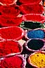Farver. Farver til hindu kasteplet - Pashupatinath, Kathmandu, Nepal ( Scan af KOL1563 )   Kathmandu Nepal Asien  R�d, bl�, gul, farve,  farvepulver