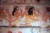 Gravmaleri. Interi�r fra grav fra Tombs of the Nobles ( Scan af KOL7777 )   Luxor Egypten Afrika  