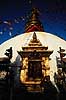 Swayambhunath. Swayambhunath stupaen i Swayambhunath, Kathmandu ( Scan af KOL1420 )   Kathmandu Nepal Asien  Buddha, buddhisme, stupa