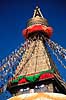 Bodhnath stupaen. Bodhnath stupaen i Bodhnath n�r Kathmandu ( Scan af KOL1383 )   Bodhnath Nepal Asien  Buddha, buddhisme, stupa