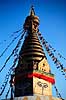 Swayambhunath. Swayambhunath stupaen - Swayambhunath, Kathmandu ( Scan af KOL1423 )   Kathmandu Nepal Asien  Buddha, buddhisme, stupa
