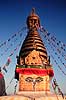 Swayambhunath. Swayambhunath stupaen - Swayambhunath, Kathmandu ( Scan af KOL1416 )   Kathmandu Nepal Asien  Buddha, buddhisme, stupa