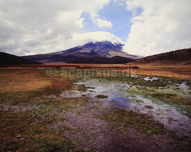 Cotopaxi. Cotopaxi 5897 meter ( Scan af KOL5092 ); ; Cotopaxi NP / Andesbjergene; Equador; Sydamerika; ; Vulkan, vulkaner, geologi