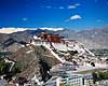 Potala paladset. Potala paladset - Set fra Chagpo Ri ( Scan af KOL4376 )  Lhasa Tibet ( Kina ) Asien  Dalai Lama, budhisme, religion
