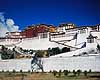 Potala paladset. Potala paladset - Set fra Dekyi Shar Lam (gaden) ( Scan af KOL4385 )  Lhasa Tibet ( Kina ) Asien  Dalai Lama, budhisme, religion