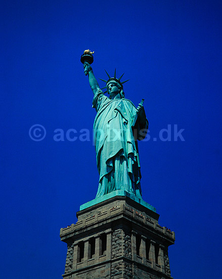Friheds Gudinden. Frihedsgudinden - Statue of Liberty ( Scan af KOL5715 ); ; New York; USA; Nordamerika; ; statue, statuer, symboler