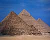 Giza pyramiderne. Giza pyramiderne - Fra venstre Mycerinus, Chephren og Cheops ( Scan af KOL7628 )  Giza / Cairo Egypten Afrika  Pyramide, pyramider
