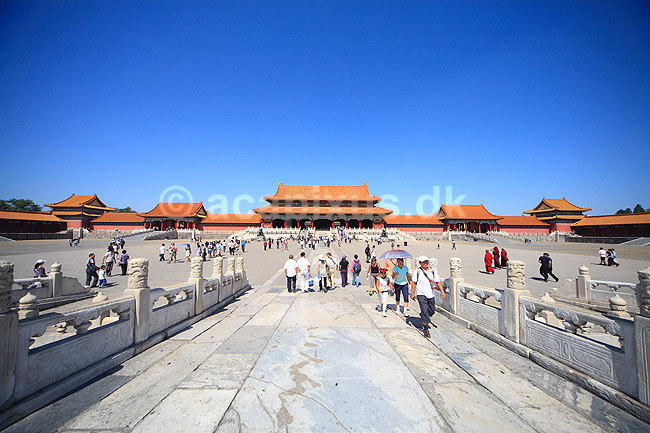 Den Forbudte By. Taihe Gate (Taihe Porten, Gate of Supreme Harmony) i Den Forbudte By i Beijing.; ; Den Forbudte By / Beijing; Kina; ; ; Palace Museum, The Forbidden City, Det kejserlige palads, UNESCO Verdens Kulturarv, UNESCO World Heritage