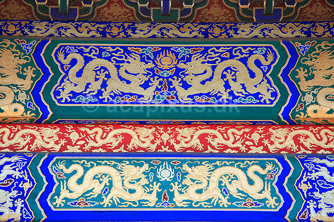 Den Forbudte By. Detalje i tr�konstruktion i Den Forbudte By i Beijing.; ; Den Forbudte By / Beijing; Kina; ; ; Palace Museum, The Forbidden City, Det kejserlige palads, UNESCO Verdens Kulturarv, UNESCO World Heritage