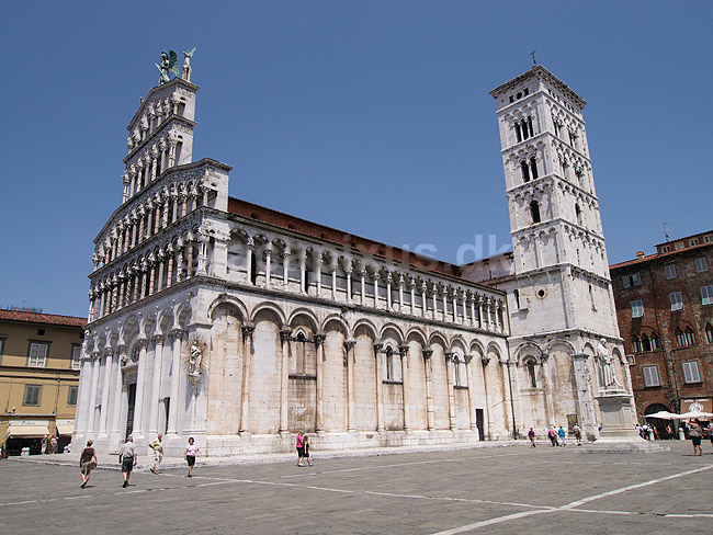 Chiesa di San Michele in Foro. Chiesa di San Michele in Foro i Lucca; ; Lucca; Italien; ; ; Toscana, Toscany, toscansk, kirke, kirker