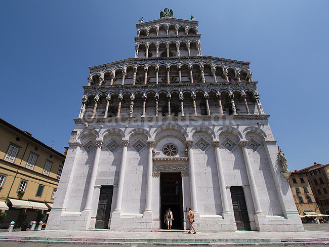 Chiesa di San Michele in Foro. Chiesa di San Michele in Foro i Lucca; ; Lucca; Italien; ; ; Toscana, Toscany, toscansk, kirke, kirker