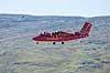 DASH-7. DASH-7 fly fra Air Greenland lander i Kangerlussuaq lufthavn  Kangerlussuaq Gr�nland   S�ndre Str�mfjord Lufthavn, propelfly, lufttransport, rutefly, fly, flyvning, landing, rejse, propelmotor, propel, propeller, vinger, landingsstel