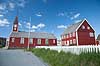 Nuuk. Den gamle tr�kirke Frelsers Kirke (Annaassisitta Oqaluffia) i Nuuk  Nuuk Gr�nland   Godth�b, hovedstad p� Gr�nland, kirker