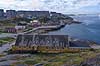 Nuuk. Gamle huse og moderne boligblokke i Nuuk  Nuuk Gr�nland   Godth�b, hovedstad p� Gr�nland