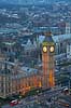 London. Palace of Westminster, Big Ben og Westminster Abbey set fra London Eye  London England   Storbyer, Storbritanien, River Thames, Downtown, City