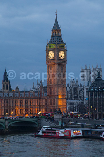London. Palace of Westminster, Big Ben og Westminster Abbey set fra London Eye; ; London; England; ; ; Storbyer, Storbritanien, River Thames, Downtown, City