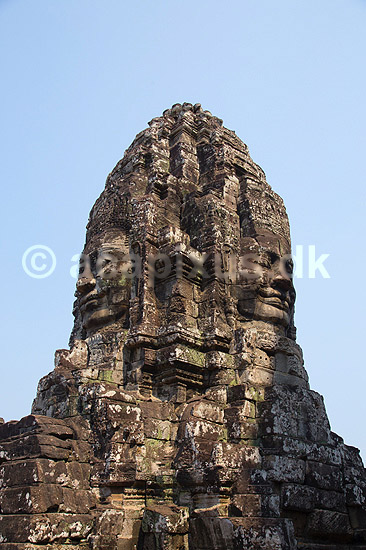 Bayon / Angkor Wat. Bayon templet med figurer af ansigter i Angkor Archeological Park, World Heritage Site, bygget sent i 12e �rhundrede af Jayavarman VII; ; Angkor Archeological Park / Siem Reap; Cambodia; ; ; Templer, Khmer riget