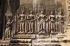 Apsara figurer i Angkor Wat. Apsara figurer i Angkor Wat templet i Angkor Archeological Park, World Heritage Site, bygget i 12e �rhundrede af Suryavarman II  Angkor Archeological Park / Siem Reap Cambodia   Angkor Wat, Templer, Khmer riget