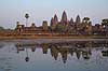 Angkor Wat. Angkor Wat templet ved solnedgang i Angkor Archeological Park, World Heritage Site, bygget i 12e �rhundrede af Suryavarman II  Angkor Archeological Park / Siem Reap Cambodia   Angkor Wat, Templer, Khmer riget