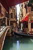 Venedig. Gondol, kanal, bro og str�de i Venedig  Venedig Italien  sev�rdigheder turisme