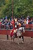 Ridderturnering. Ridder med lanse til hest ved ridderturnering i Middelaldercentret i Sundby ved Nyk�bing Falster  Middelaldercentret / Nyk�bing Falster Danmark  sev�rdigheder turisme, riddere