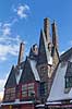 Universal Islands of Adventure. Hogsmeade i The Wizarding World of Harry Potter -  i Universal Theme Park i Orlando  Orlando / Florida USA   Forlystelsespark, forlystelsesparker, turisme