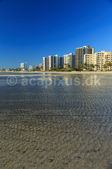 Fort Myers Beach. Lejligheder og hoteller ved stranden ved Fort Myers; ; Fort Myers Beach / Estero Island / Florida; USA; ; ; 