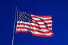 Stars and Stripes. Det amerikanske flag Stars  and  Stripes  Fort Myers Beach / Estero Island / Florida USA   National symboler, nationalitet, stjerner, striber, flagstang, flagring