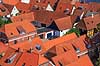 Ribe. Gamle huse i Ribe  Ribe Danmark   hustage, tage