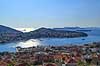 Dubrovnik. Udsigt over Dubrovnik og Adriaterhavet / Middelhavet  Dubrovnik Kroatien   Croatien