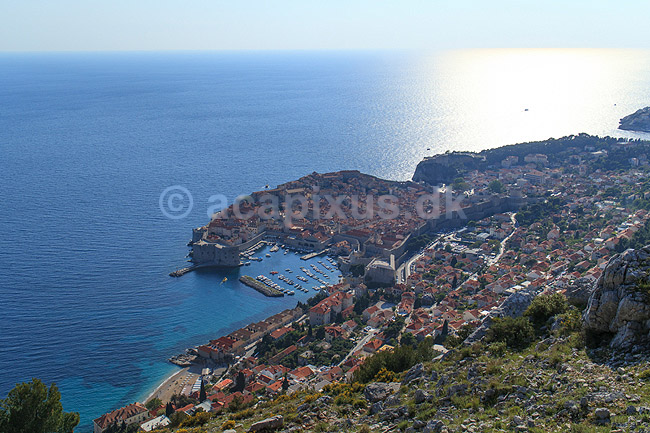 Dubrovnik. Udsigt over havnen og den gamle bydel i Dubrovnik; ; Dubrovnik; Kroatien; ; ; Croatien