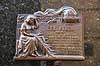 Eva Peron. Mindeplade p� Eva Perons gravmonument p� Recoleta kirkeg�rden i Buenos Aires  Buenos Aires Argentina Sydamerika  Cementerio de la Recoleta, Evita, kirkeg�rde