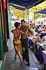 Tango. Street-tango p� fortovsrestaurant i Magallanes gaden i La Boca i Buenos Aires  Buenos Aires Argentina Sydamerika  