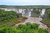 Iguazu vandfaldene. Iguazu vandfald p� den Argentinske side set fra den Brasilianske side af vandfaldene  Iguazu Brasilien Sydamerika  Vandfald, The Iguazu Falls, Iguaz� Falls, Iguassu Falls, Igua�u Falls, Cataratas del Iguaz�, Cataratas do Igua�u 