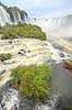 Iguazu vandfaldene. Iguazu vandfaldene med Garganta del Diablo bagerst set fra den Brasilianske side af vandfaldene  Iguazu Brasilien Sydamerika  Vandfald, The Iguazu Falls, Iguaz� Falls, Iguassu Falls, Igua�u Falls, Cataratas del Iguaz�, Cataratas do Igua�u 