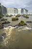 Iguazu vandfaldene. Iguazu vandfaldene med Garganta del Diablo bagerst set fra den Brasilianske side af vandfaldene  Iguazu Brasilien Sydamerika  Vandfald, The Iguazu Falls, Iguaz� Falls, Iguassu Falls, Igua�u Falls, Cataratas del Iguaz�, Cataratas do Igua�u 