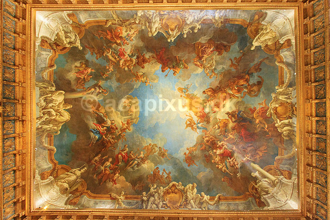Versailles. Loftsmaleri i Versailles; ; Chateau de Versailles / Paris; Frankrig; ; ; Sev�rdigheder