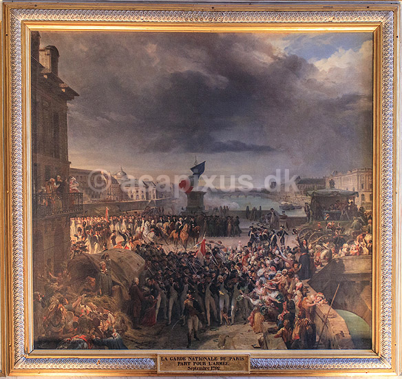 Versailles. La Garde nationale de Paris part pour l�arm�e (The Paris National Guard on its way to the Army) Malet af Leon Cogniet; ; Chateau de Versailles / Paris; Frankrig; ; ; Sev�rdigheder