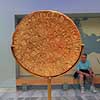 Phaistos disc. Phaistos Disk, Phaestos Disc. Minoisk ler skive med inskriptioner udstillet p� Heraklion Archaeological Museum  Heraklion Archaeological Museum / Heraklion / Kreta Gr�kenland   