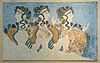 Ladies in Blue. Fresko fra Knossos kaldet Ladies in Blue / Damer i Bl�t. Heraklion Archaeological Museum  Heraklion Archaeological Museum / Heraklion / Kreta Gr�kenland   Minoisk, minoan, Crete, archaeology. Ark�ologi, museer, historie